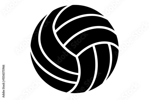 volleyball sihouette black vector