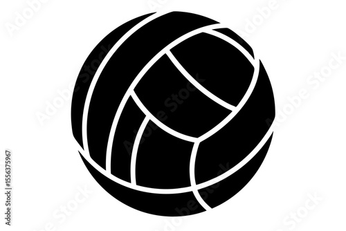 volleyball sihouette black vector