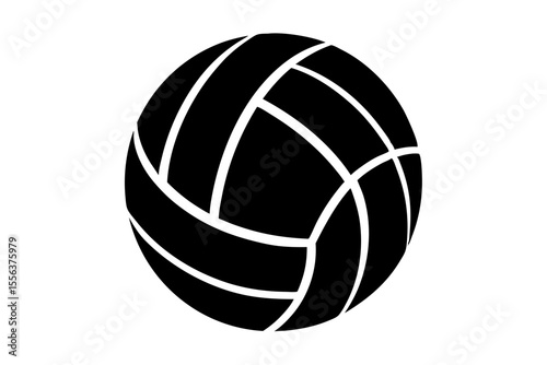 volleyball sihouette black vector