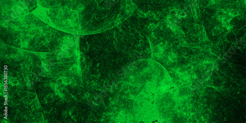 Abstract vibrant, digital texture featuring luminous green energy patterns over a dark background. Swirling nebula-like formations and subtle, ghostly circular structures reminiscent of sci-fi plasma 