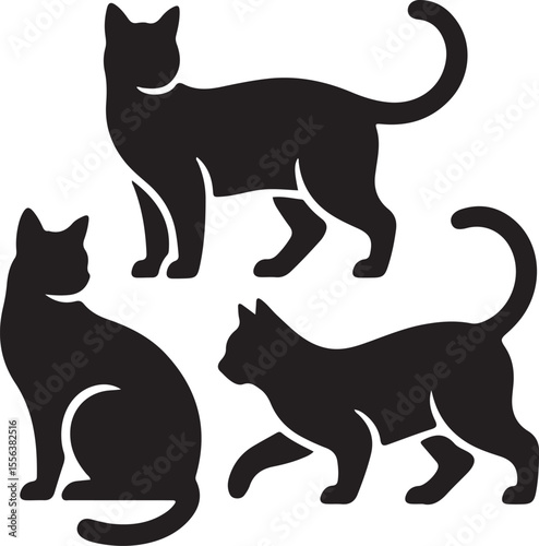 Cat Silhouette vector illustration