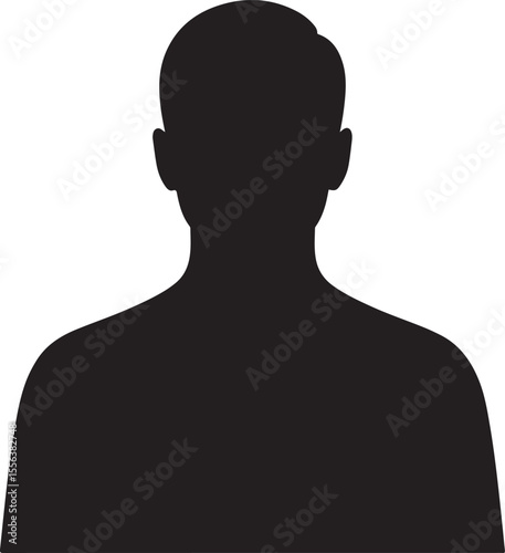 Head profile Silhouette vector illustration
