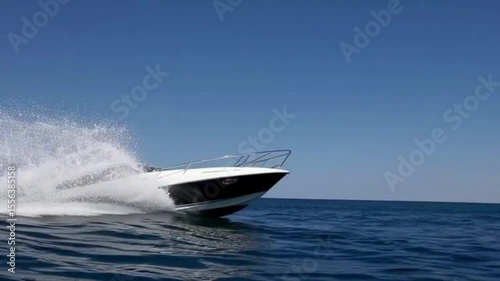 boat on the sea ai generative