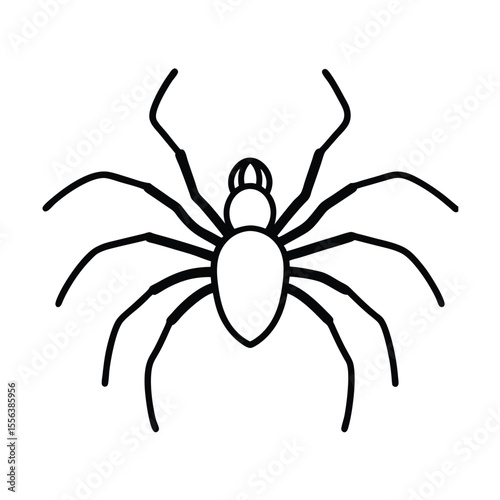 Intricate vector illustration depicting a detailed spider skillfully crawling across a surface rendered in a vibrant cmyk color palette with grayscale and black accents