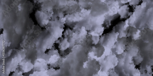 abstract black backdrop concrete texture background banner pattern. Atmospheric swirls of ethereal smoke and fog on a contrasting black backdrop for dramatic texture overlays