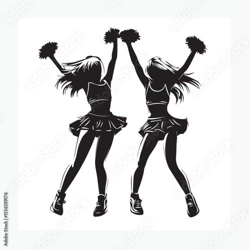 silhouette of a dancing girl