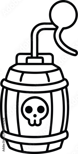 Hanging Lantern Line Icon