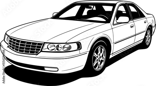 sedan car  vector illustration 