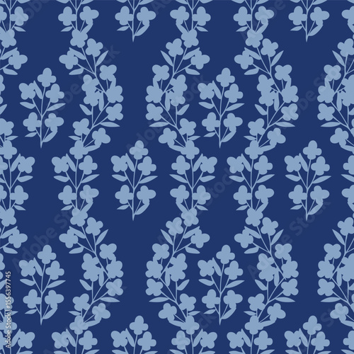 vintage floral seamless pattern. Rich with nostalgia and classic elegance, this pattern evokes the charm of a bygone era for print and textile