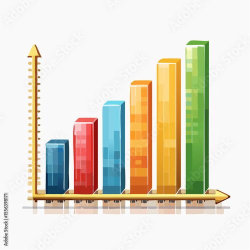 Stock market investment trading graph growth