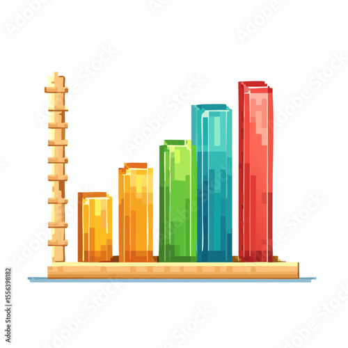 Stock market investment trading graph growth