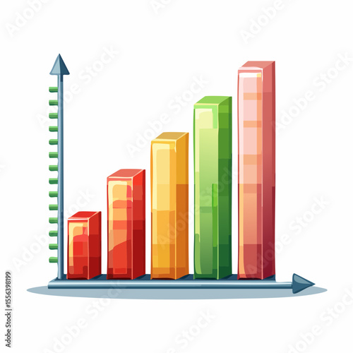 Stock market investment trading graph growth