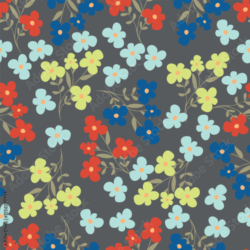 vintage floral seamless pattern. Rich with nostalgia and classic elegance, this pattern evokes the charm of a bygone era for print and textile