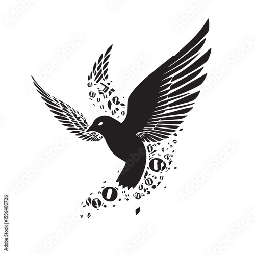  Losing Cash Symbol Black Icon