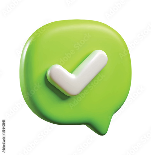 Green Check Mark Notification Icon