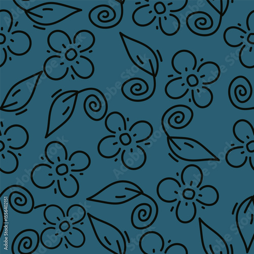 vintage floral seamless pattern. Rich with nostalgia and classic elegance, this pattern evokes the charm of a bygone era for print and textile