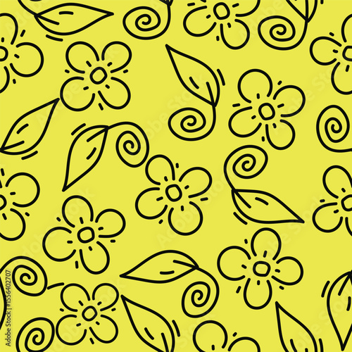 vintage floral seamless pattern. Rich with nostalgia and classic elegance, this pattern evokes the charm of a bygone era for print and textile