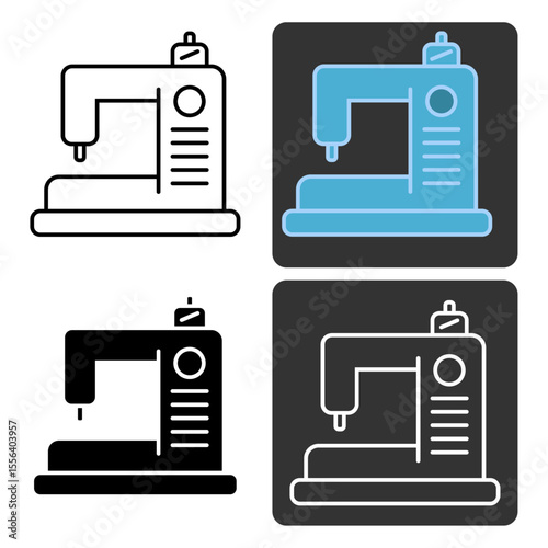 sewing machine vector illustration