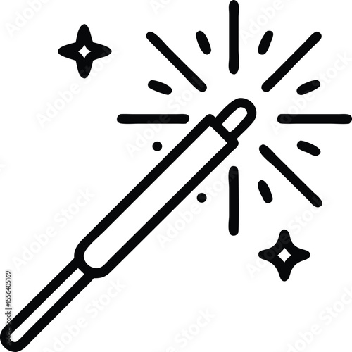 Sparkler Stick In Warm Glow