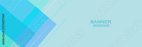 banner background green and shape modern background