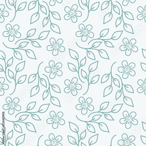 vintage floral seamless pattern. Rich with nostalgia and classic elegance, this pattern evokes the charm of a bygone era for print and textile