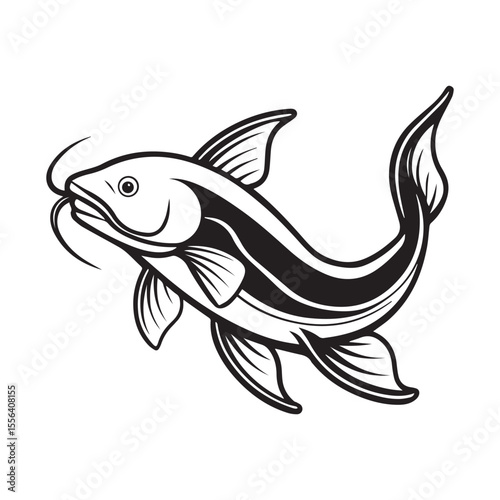 catfish vector illustration