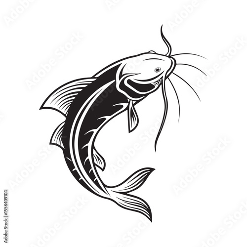 catfish vector illustration