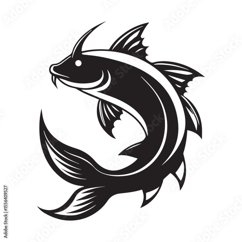 catfish vector illustration