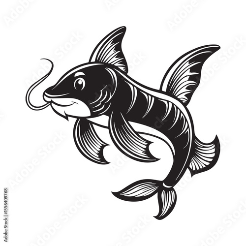 catfish vector illustration