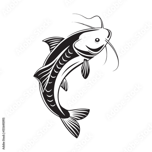 catfish vector illustration