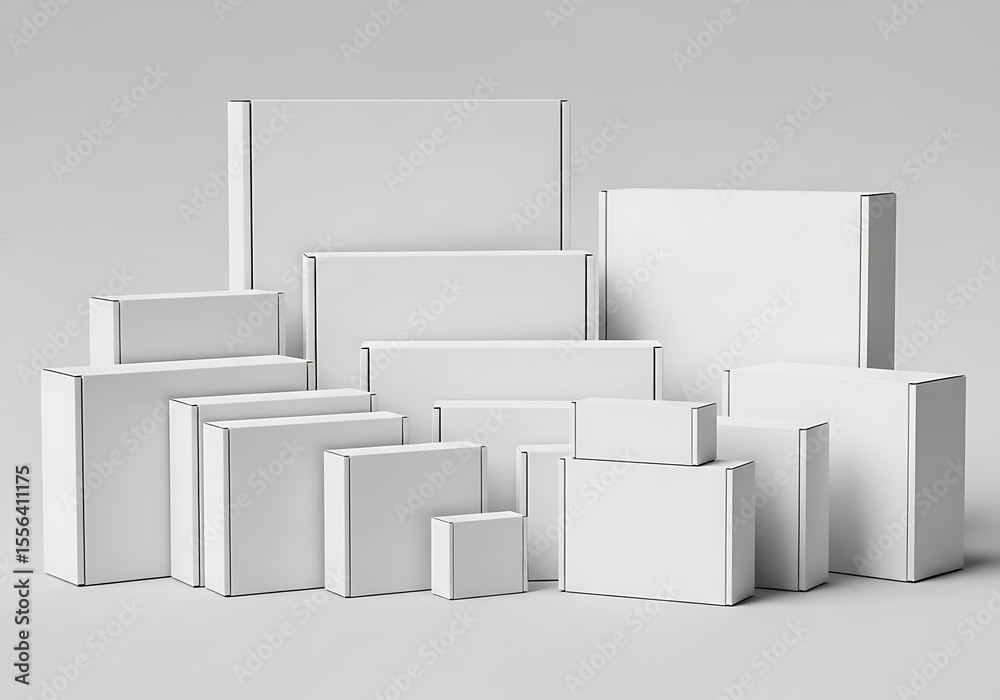 Abstract white background with a modern 3D design concept of architectural blocks and geometric cube shapes Abstract white background with a modern 3D design concept of architectural blocks and geometric cube shapes