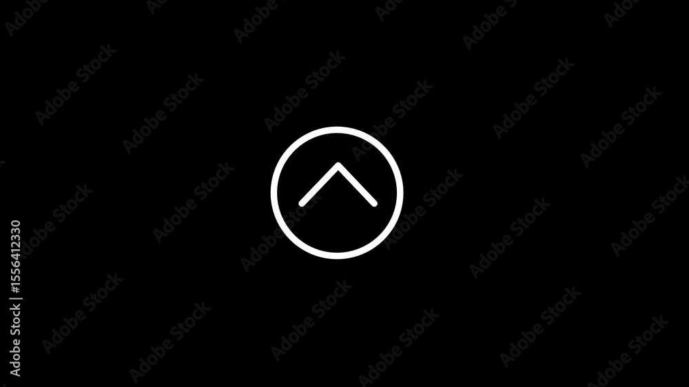 Upward Arrow Icon Abstract Economy Arrow Icon Financial Motion Loop Upward Arrow Icon Abstract Economy Arrow Icon Financial Motion Loop