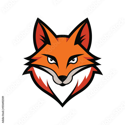 Fox Head Mascot Logo Vector Illustration for Wild Animal Branding and Logo Design