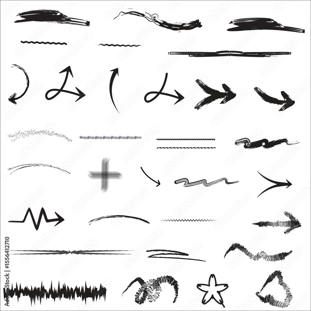crayon brush underline color stoke element image icon