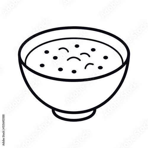 Stracciatella Bowl Line Art Design