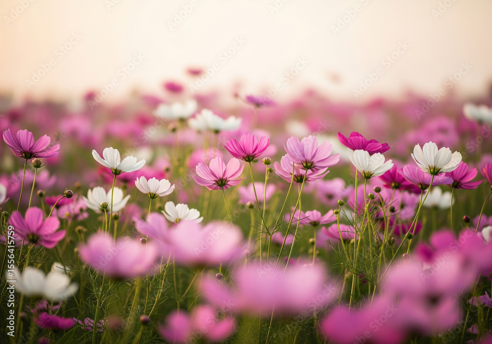 Fototapeta premium pink flowers in the garden spring season