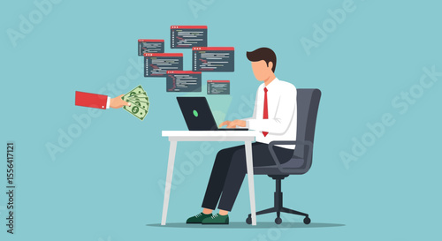 Freelancer Making Money Online Coding and Remote Work
