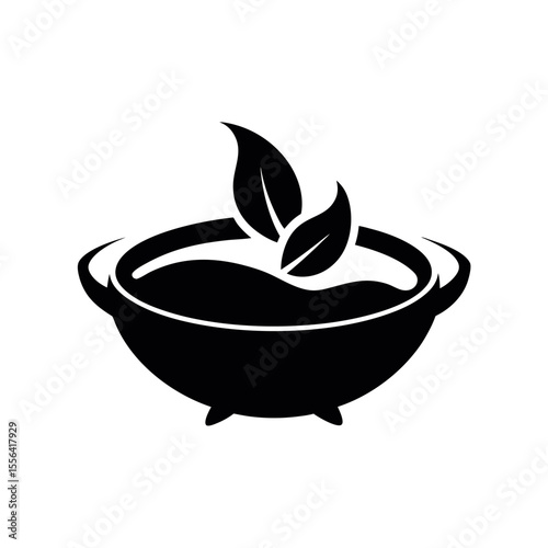 bouillabaisse seafood soup french cuisine silhouette