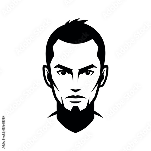 forehead human face sketch line vector black