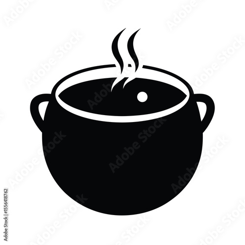 french onion soup cuisine dish vector silhouette