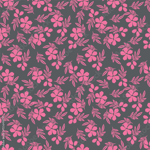 vintage floral seamless pattern. Rich with nostalgia and classic elegance, this pattern evokes the charm of a bygone era for print and textile