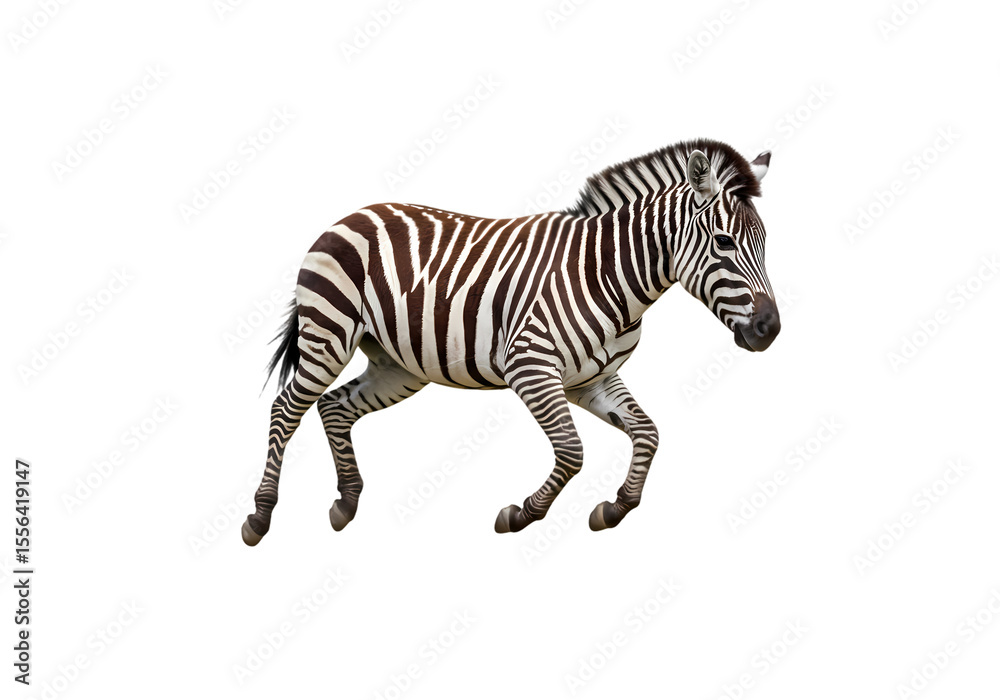 Fototapeta premium Striking Zebra: A Majestic African Equine