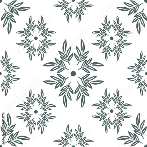vintage floral seamless pattern. Rich with nostalgia and classic elegance, this pattern evokes the charm of a bygone era for print and textile