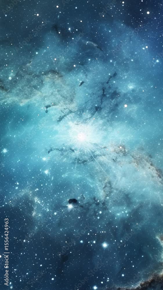 Nebula In Space. Galaxy exploration through outer space towards glowing milky way galaxy. Nebula In Space. Galaxy exploration through outer space towards glowing milky way galaxy.