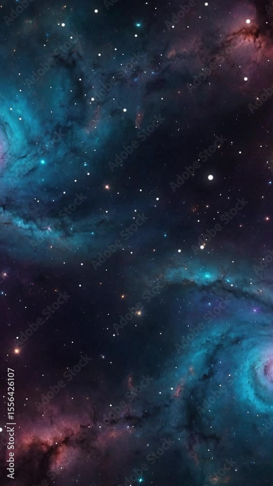 Flying Through The Stars And Blue Nebula In Space. Galaxy exploration through outer space towards glowing milky way galaxy. Flying Through The Stars And Blue Nebula In Space. Galaxy exploration through outer space towards glowing milky way galaxy.