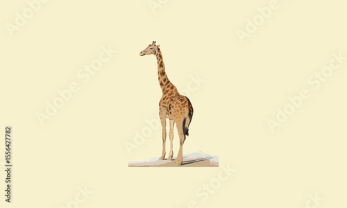 Vector giraffe design fully editable high quality