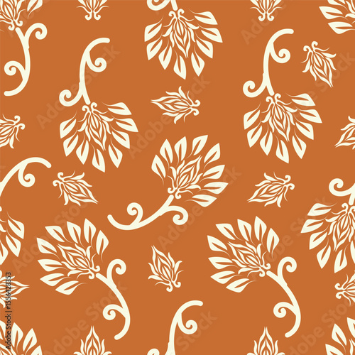 vintage floral seamless pattern. Rich with nostalgia and classic elegance, this pattern evokes the charm of a bygone era for print and textile