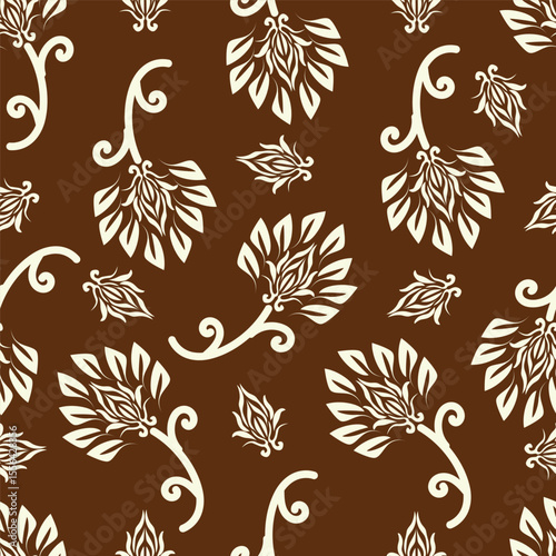vintage floral seamless pattern. Rich with nostalgia and classic elegance, this pattern evokes the charm of a bygone era for print and textile