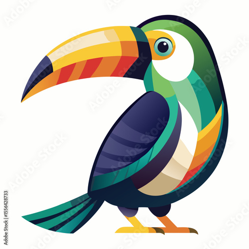 toucan on a white background