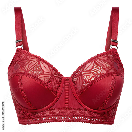 Wallpaper Mural red bra isolated on white Torontodigital.ca